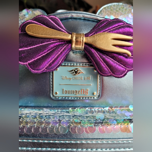 Ariel little mermaid Disney cruiseline exclusive loungefly backpack - Picture 2 of 4